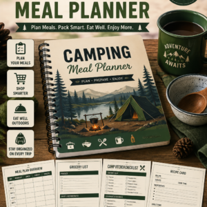 Camping Meal Planner – Plan Your Meals, Pack Smarter & Enjoy the Outdoors
