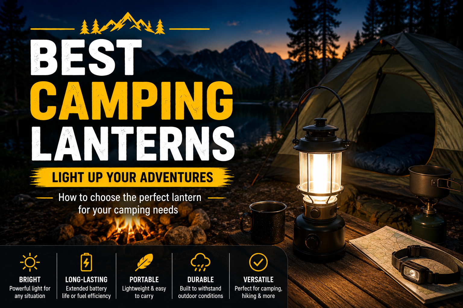 Best camping lanterns for outdoor adventures
